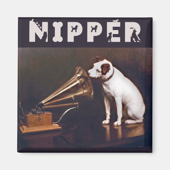 His Master's Voice Nipper the Dog Magnet (Front)