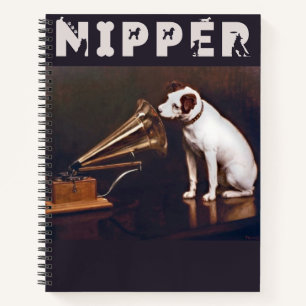 His Master's Voice Nipper The Dog Notebook