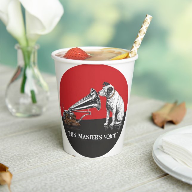 His Master's Voice Paper Cups (Insitu)