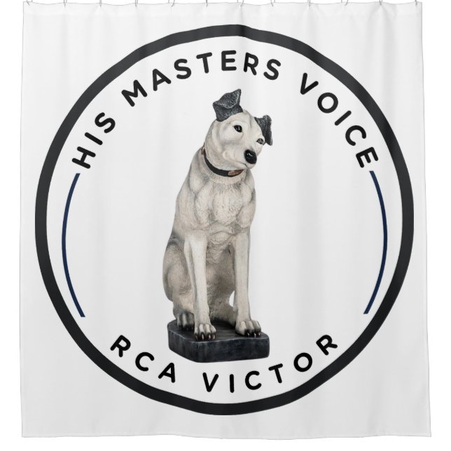 His Master's Voice RCA Victor Shower Curtain (Front)
