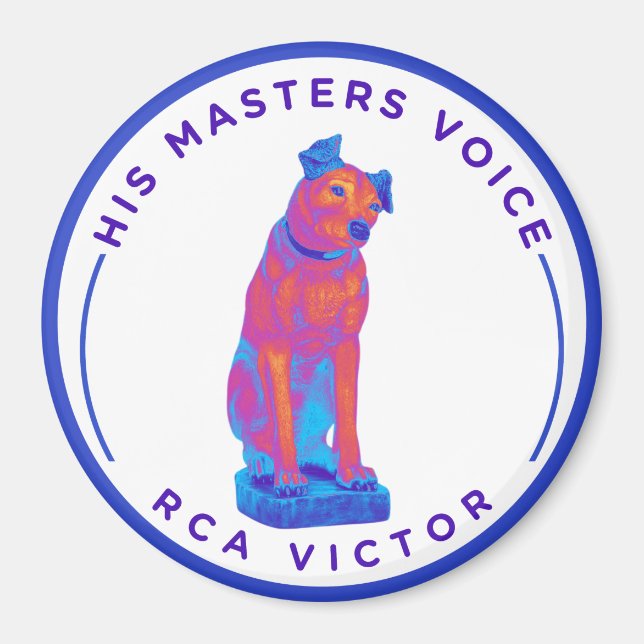 His Master's Voice Retro Magnet (Front)