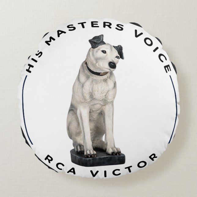 His Master's Voice Round Cushion (Front)