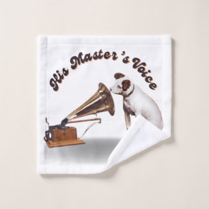 His Master's Voice Wash Cloth
