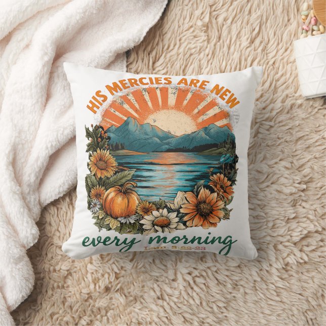 His Mercies Are New...  Cushion (Blanket)