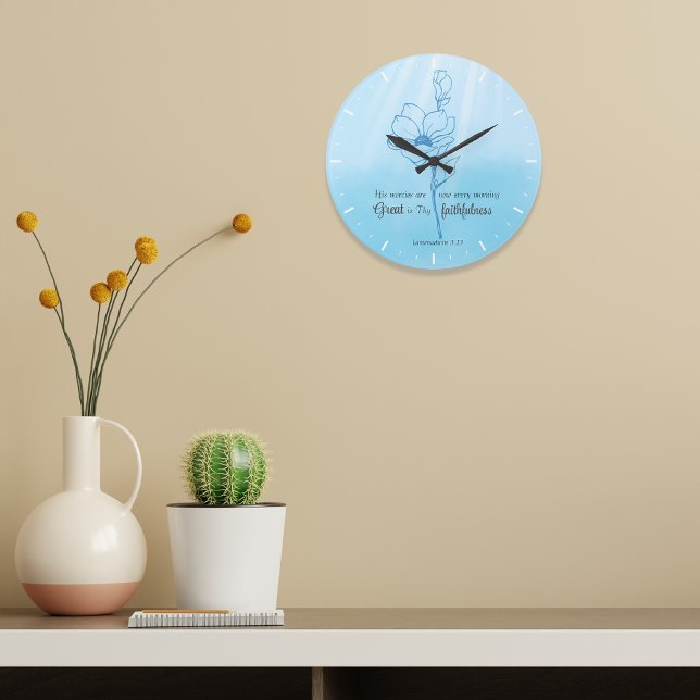 His mercies are new every morning Bible verse Large Clock (Creator Uploaded)