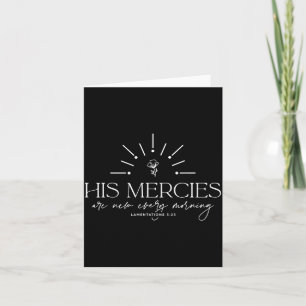 His Mercies Are New Every Morning  Card