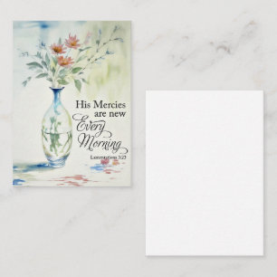 His mercies are new every morning card