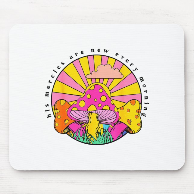 His Mercies Are New Every Morning Christian Faith  Mouse Mat (Front)