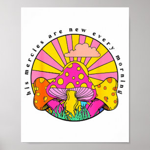 His Mercies Are New Every Morning Christian Faith  Poster