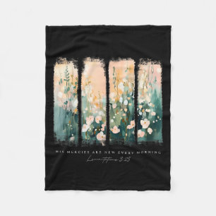 His Mercies Are New Every Morning Christian Jesus Fleece Blanket
