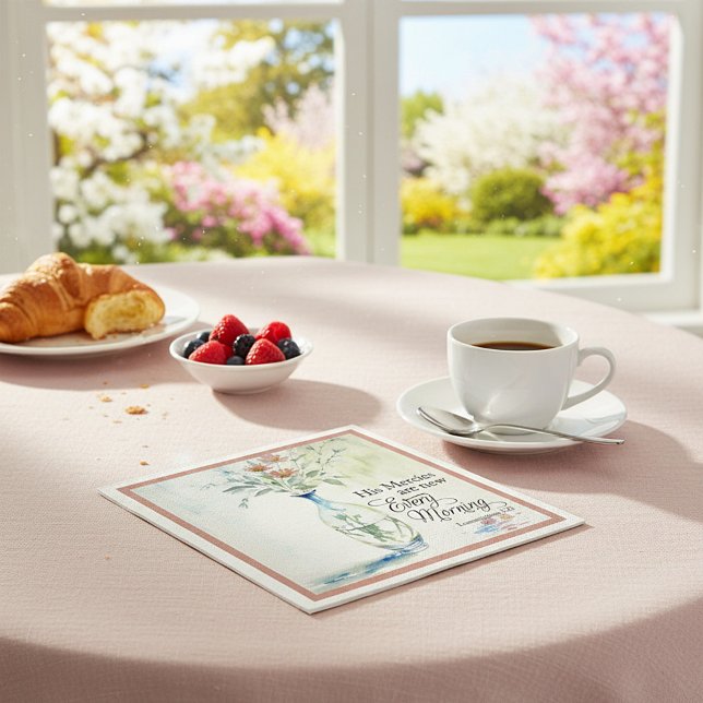 His mercies are new every morning napkin (Creator Uploaded)