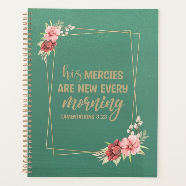 His Mercies Are New Every Morning Planner (Front)