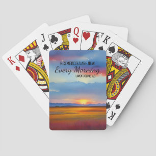 His Mercies Are New Every Morning Playing Cards