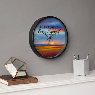 His Mercies Are New Every Morning Wall Clock