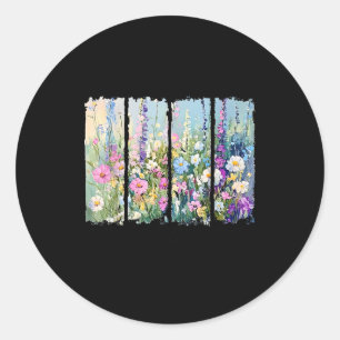 His Mercies Are New Every Morning Wildflower Chris Classic Round Sticker