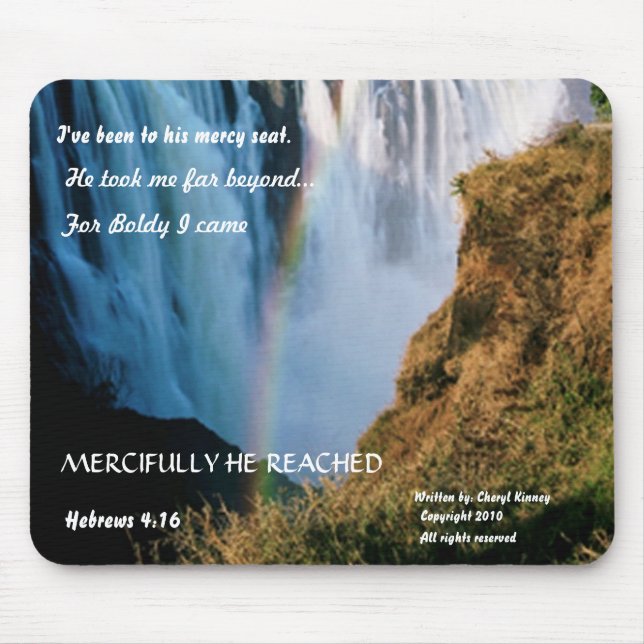 His Merciful Hand Mousepad (Front)