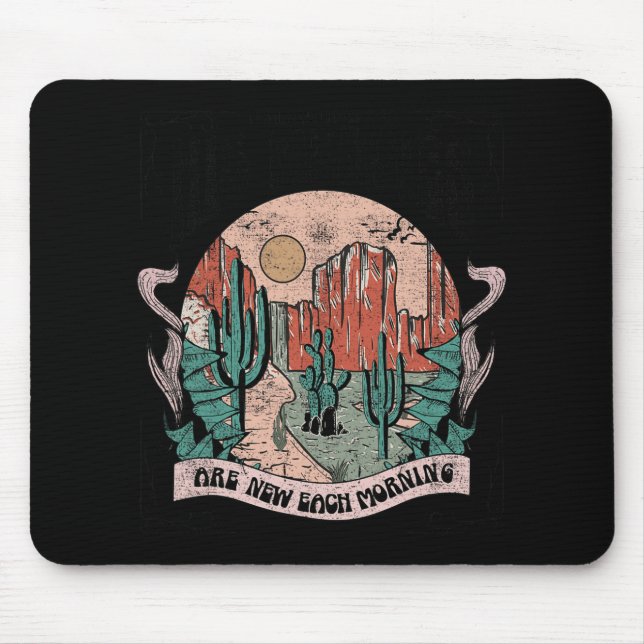 His Mercy Are New Every Morning Christian Design  Mouse Mat (Front)