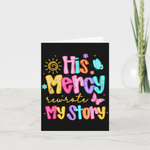 His Mercy Rewrote My Story, Thankful, Fall Christi Card