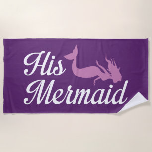 His Mermaid Beach Towel