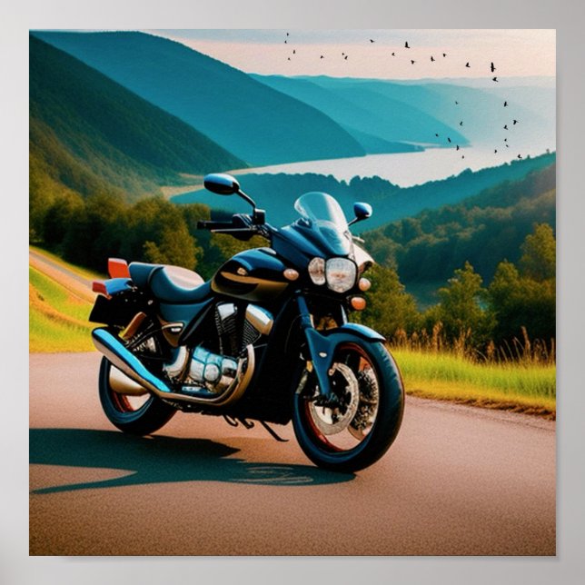 His Motorcycle Poster (Front)