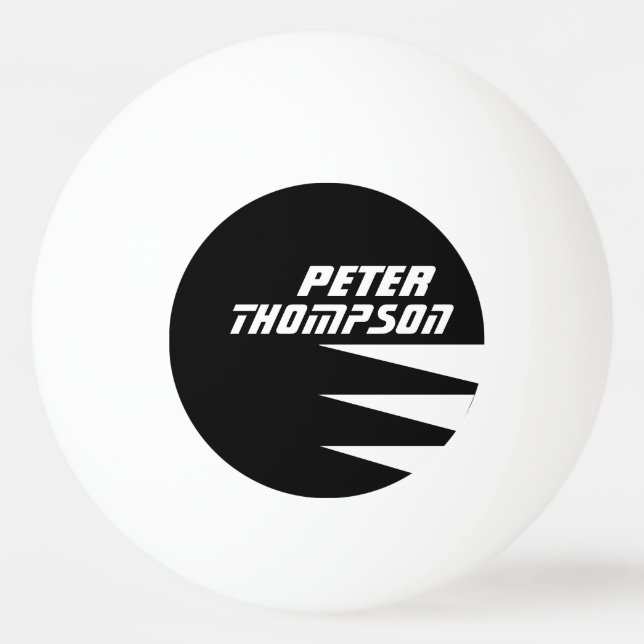 his name logo table-tennis ping-pong-ball ping pong ball (Front)