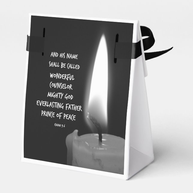 His Name Shall Be Called Wonderful Bible Verse Favour Box (Back Side)