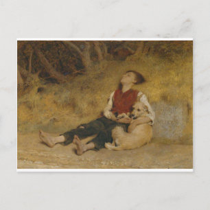 His Only Friend by Briton Riviere Postcard
