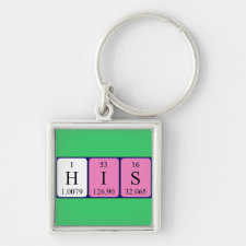 His Periodic table keyring