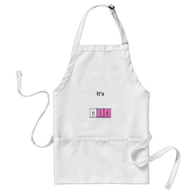 His periodic table name apron (Front)