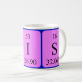 His periodic table name mug (Front Right)