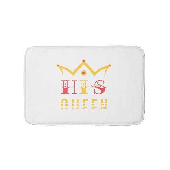 His Queen Bath Mat (Front)