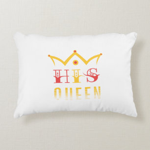 His Queen Decorative Cushion
