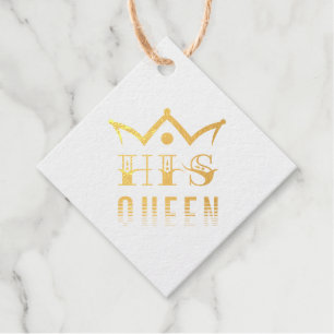 His Queen Favour Tags
