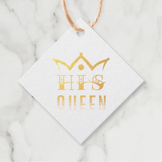 His Queen Favour Tags (Front)
