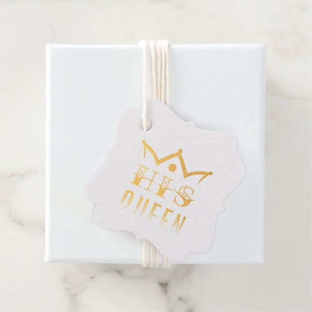 His Queen Favour Tags (With Box)