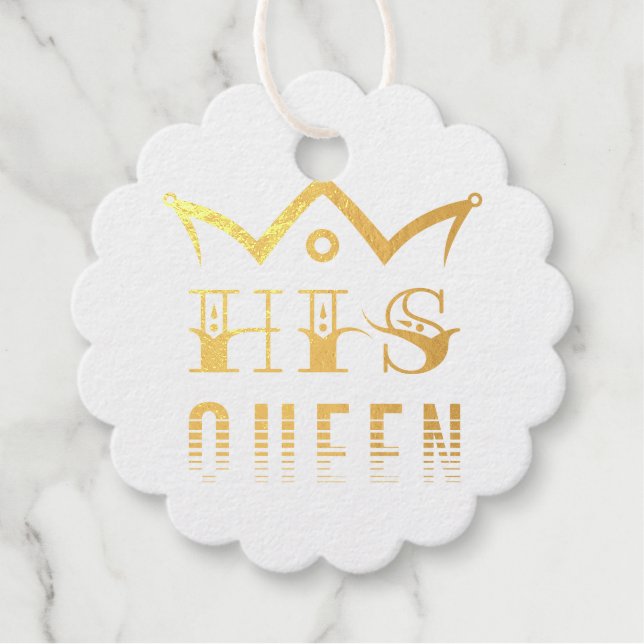 His Queen Favour Tags (Front)