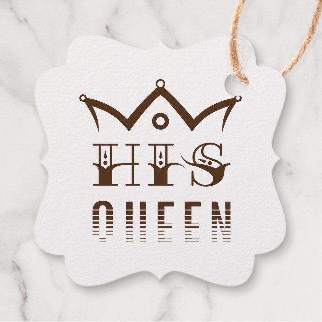 His Queen Favour Tags (Back)