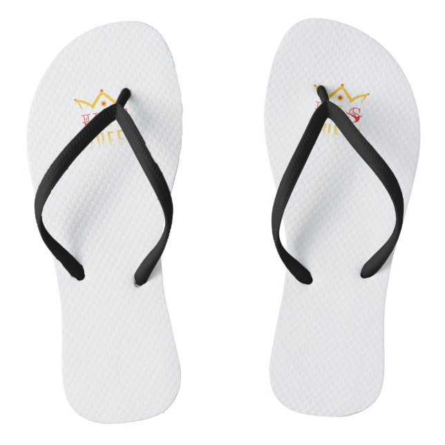 His Queen Flip Flops (Footbed)