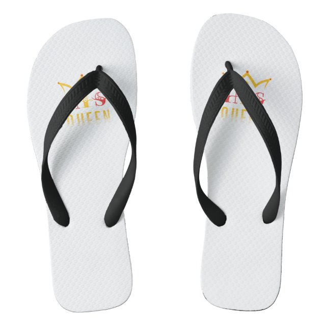 His Queen Flip Flops (Footbed)
