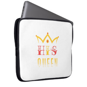 His Queen Laptop Sleeve