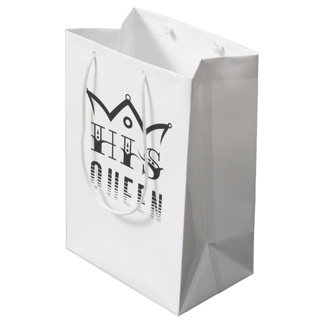 His Queen Medium Gift Bag (Back Angled)