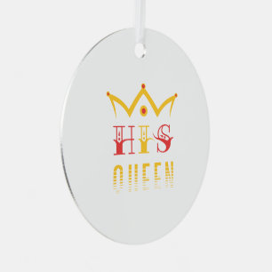 His Queen Metal Tree Decoration