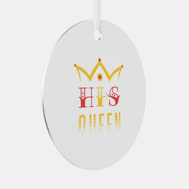 His Queen Metal Tree Decoration (Front Right)