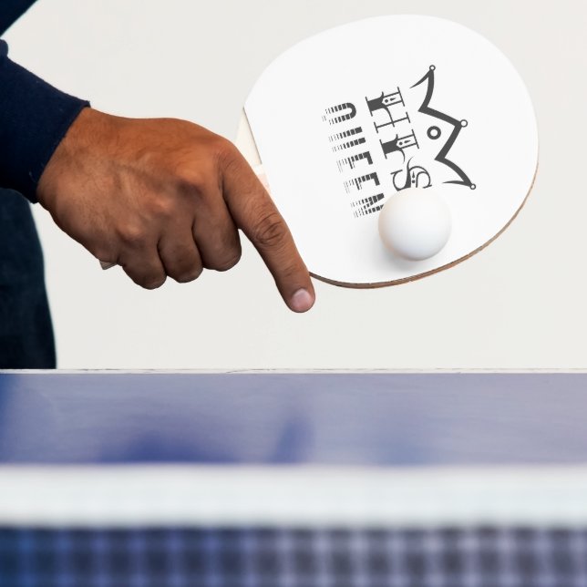 His Queen Ping Pong Paddle (Insitu)