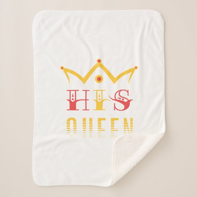 His Queen Sherpa Blanket (Front)