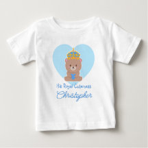 His Royal Cuteness | Funny Cute Personalised Blue