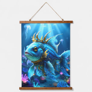 His Royal Fishness Hanging Tapestry