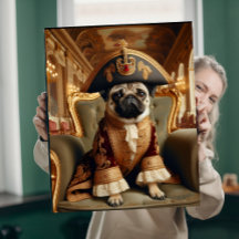 His Royal Snubness Pug Portrait