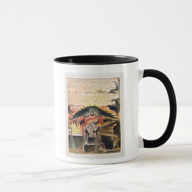 'His Spectre Driv'n...', plate 6 from 'Jerusalem', Mug (Right)