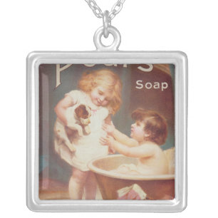 'His Turn Next', from the Pears Annual Silver Plated Necklace